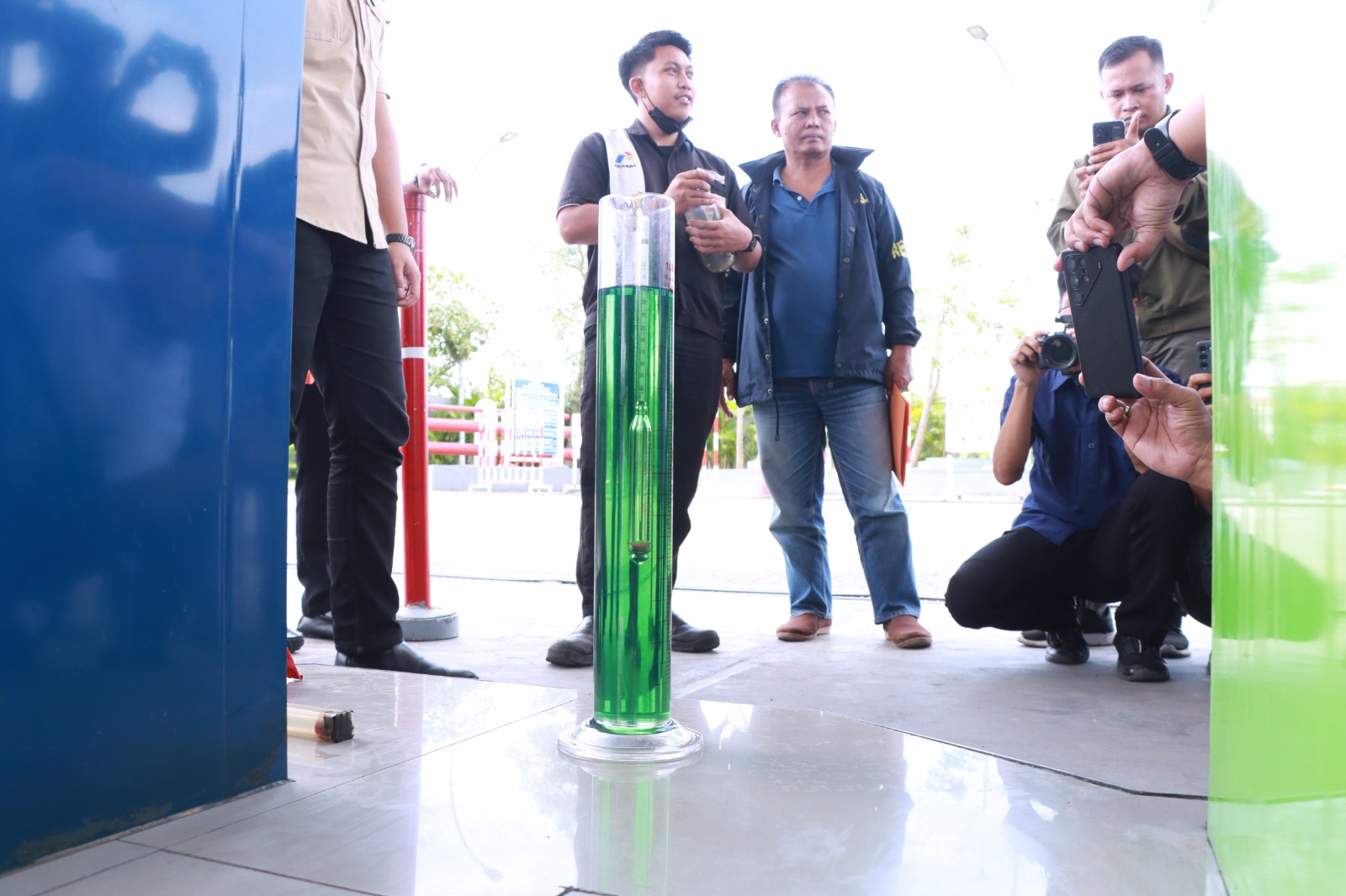 Respons Cepat Polres Gresik Redam Kekhawatiran Warga, Dua SPBU Terbukti Bersih dari Air