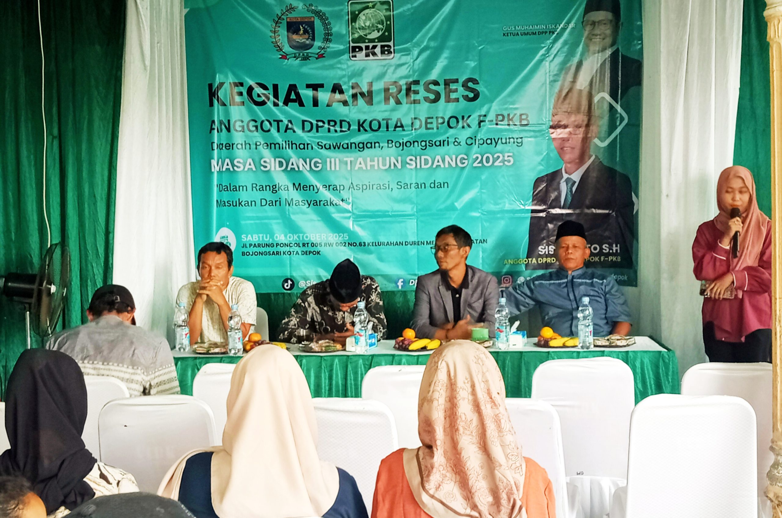 Siswanto Soroti Curhat Warga Duren Mekar di Sidang Reses