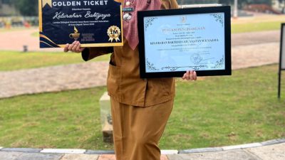 Baru Sebulan Menjabat, Lurah Baktijaya Raih Gapura Sri Baduga, Ini Targetnya!
