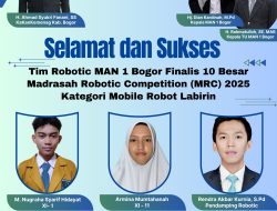Dunia Sains Bangga, Tim Robotik Nassy MAN 1 Bogor Lolos Kompetisi Nasional
