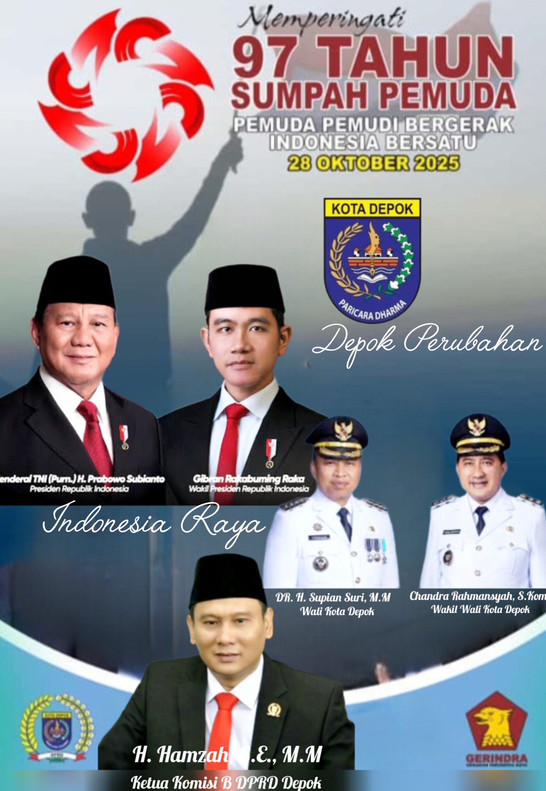 Legislator Gerindra Depok Sebut Peran Besar Pemuda Penting dalam Perubahan Positif