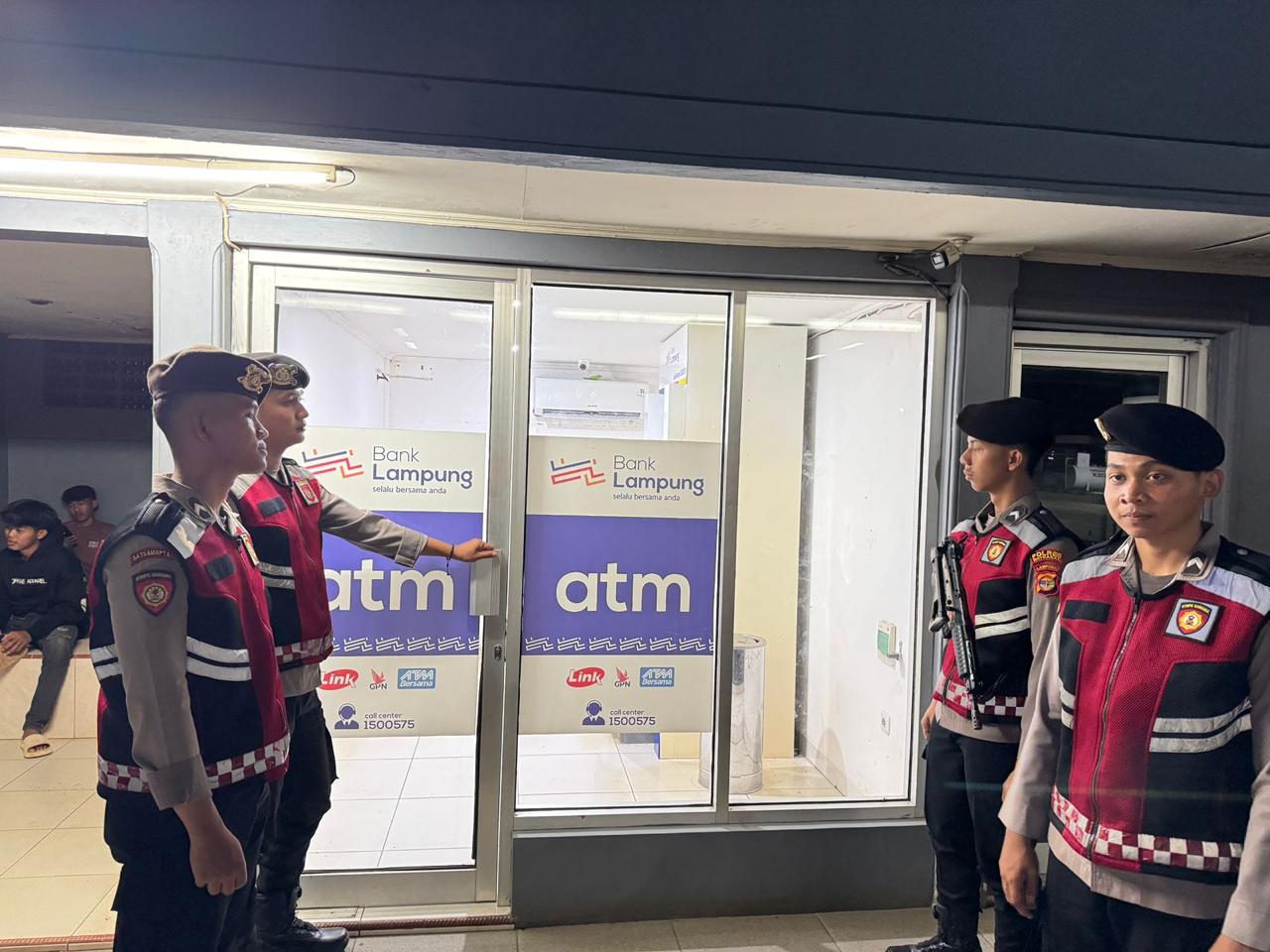 Jaga Keamanan Wilayah, Satuan Samapta Polres Way Kanan Gelar Patroli KRYD Malam Hari