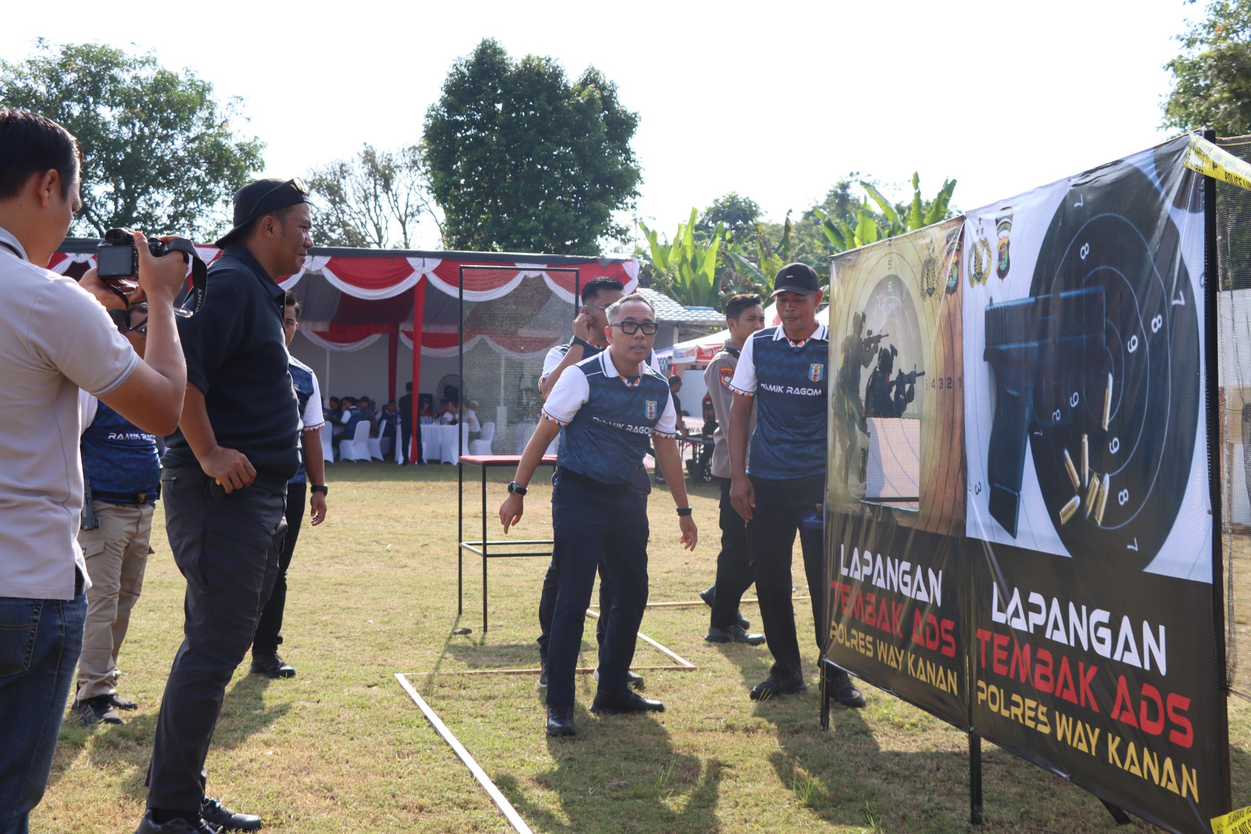 Kapolres Bersama Forkopimda Plus Gelar Fun Shooting di Polres Way Kanan