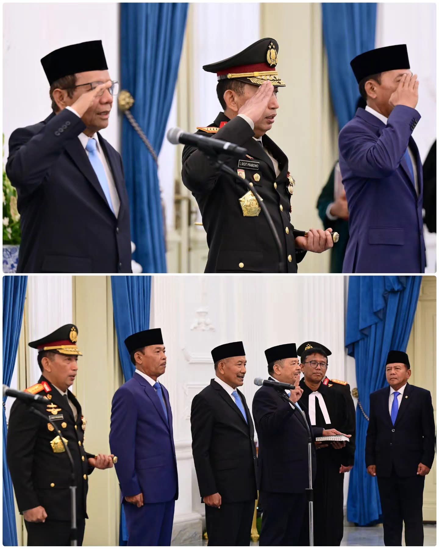 Presiden Prabowo Subianto melantik keanggotaan Komisi Percepatan Reformasi Kepolisian Negara Republik Indonesia (Polri) di Istana Merdeka, Jakarta, pada Jumat, 7 November 2025
