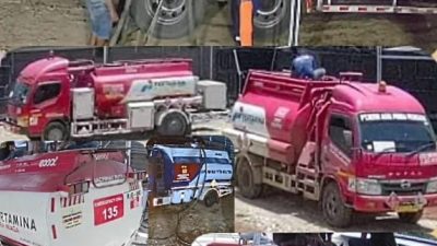 Mobil Tangki Pertamina Di Lampung Diduga Lakukan Praktik Penjualan Ilegal BBM Mobil Tangki Pertamina Di Lampung Diduga Lakukan Praktik Penjualan Ilegal BBM