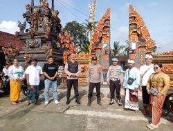 Pam Ibadah Hari Raya Galungan, Polisi Ajak Warga Toleransi dan Kerukunan Umat Beragama di Banjit