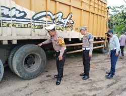Tekan Angka Kecelakaan Lalu Lintas, Kasatlantas Polres Way Kanan Lakukan Rampcheck dan Pemeriksaan Kesehatan Sopir