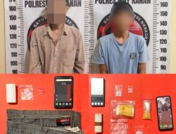 Satresnarkoba Polres Way Kanan Bekuk 2 TSK Diduga Edarkan Sabu di Gunung Labuhan