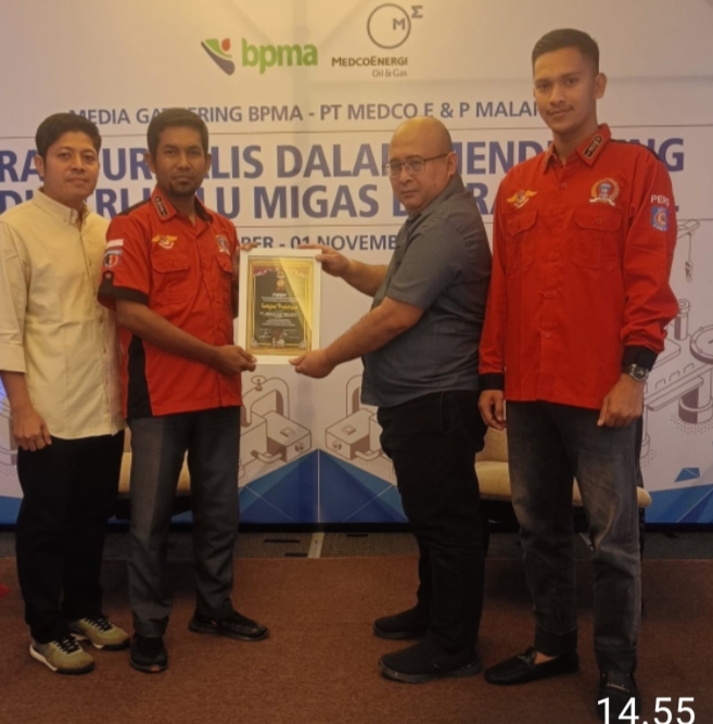 PWDPI Beri Penghargaan kepada Medco E&P Malaka atas Kepedulian terhadap Insan Pers