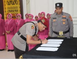 Kapolres Aceh Timur Pimpin Sertijab Kasat Intelkam, Kapolsek dan Pelantikan Kasat Reskrim