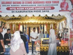 Stand Dekranasda Aceh Timur Dilirik Pengunjung MTQ Aceh di Pidie Jaya 