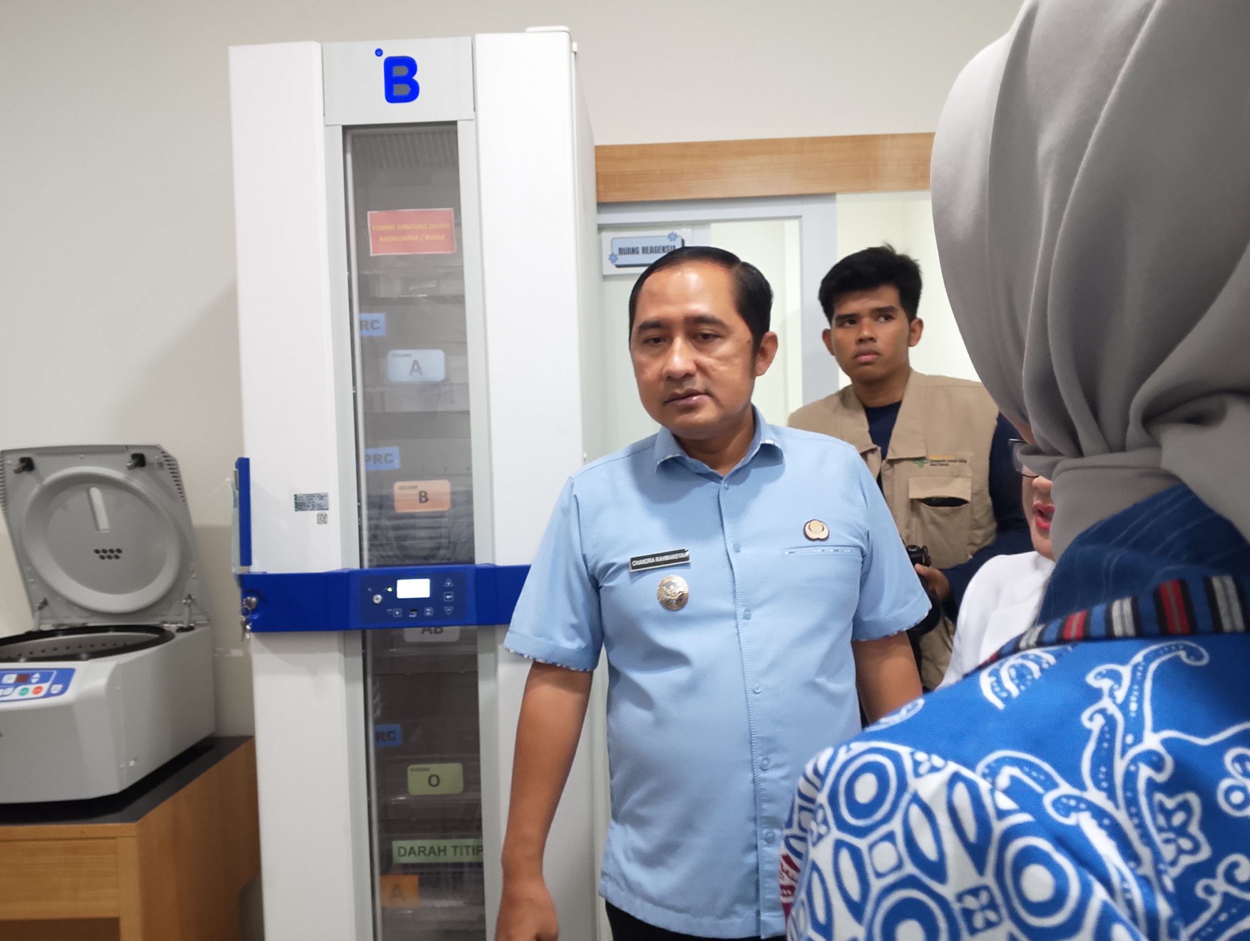 Wakil Wali kota saat observasi di ruang, Bank Darah Rumah Sakit RS ASA. (dok. Star7Tv/foto, Roni)