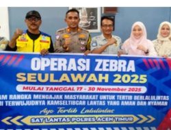 Sat Lantas Polres Aceh Timur Rapat Kordinasi Bersama FKKLL Dalam Rangka Operasi Zebra Seulawah 2025