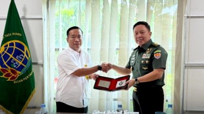 Mayjen Puskomlek TNI AD Kunjungan Istimewa ke BPN Depok