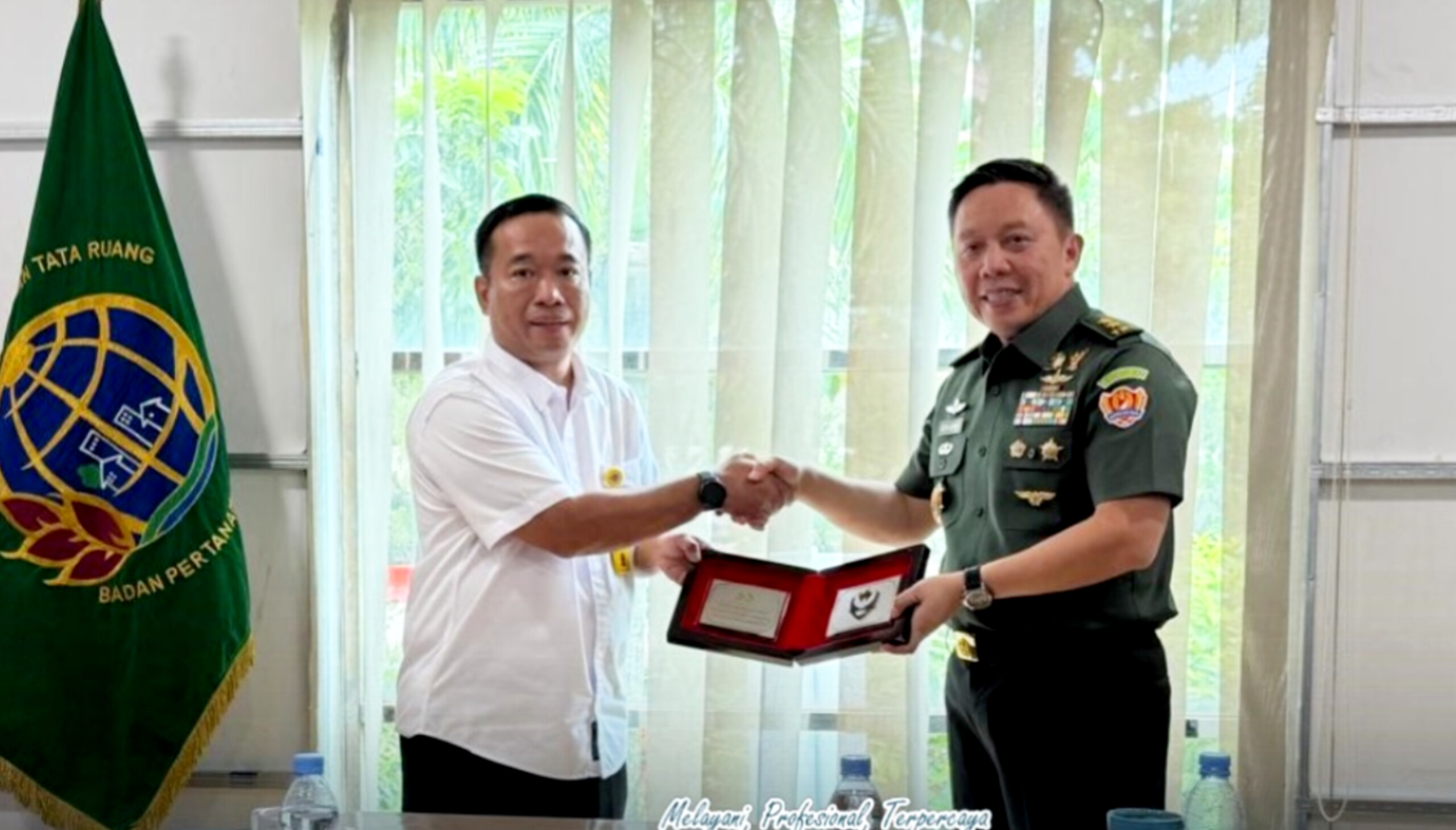 Mayjen Puskomlek TNI AD Kunjungan Istimewa ke BPN Depok