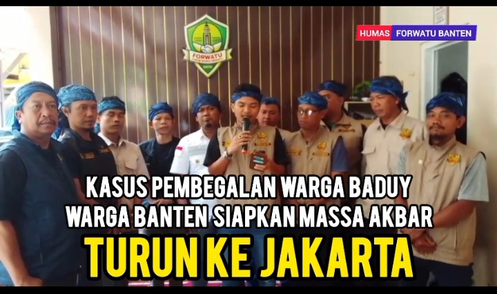 Warga Baduy: Forwatu Banten Desak Penuntasan Kasus Begal dan Sanksi untuk RS yang Menolak Korban