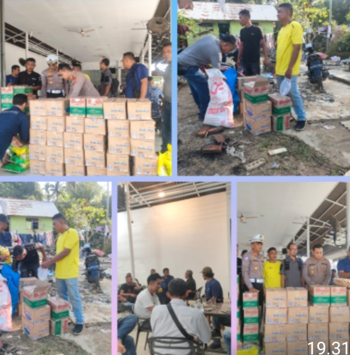 Awak Media Sampaikan Terima Kasih ke Kapolres Aceh Timur & Wakil Bupati atas Bantuan Sembako, Jurnalis juga Salurkan Bantuan kepada Warga Terdampak Banjir