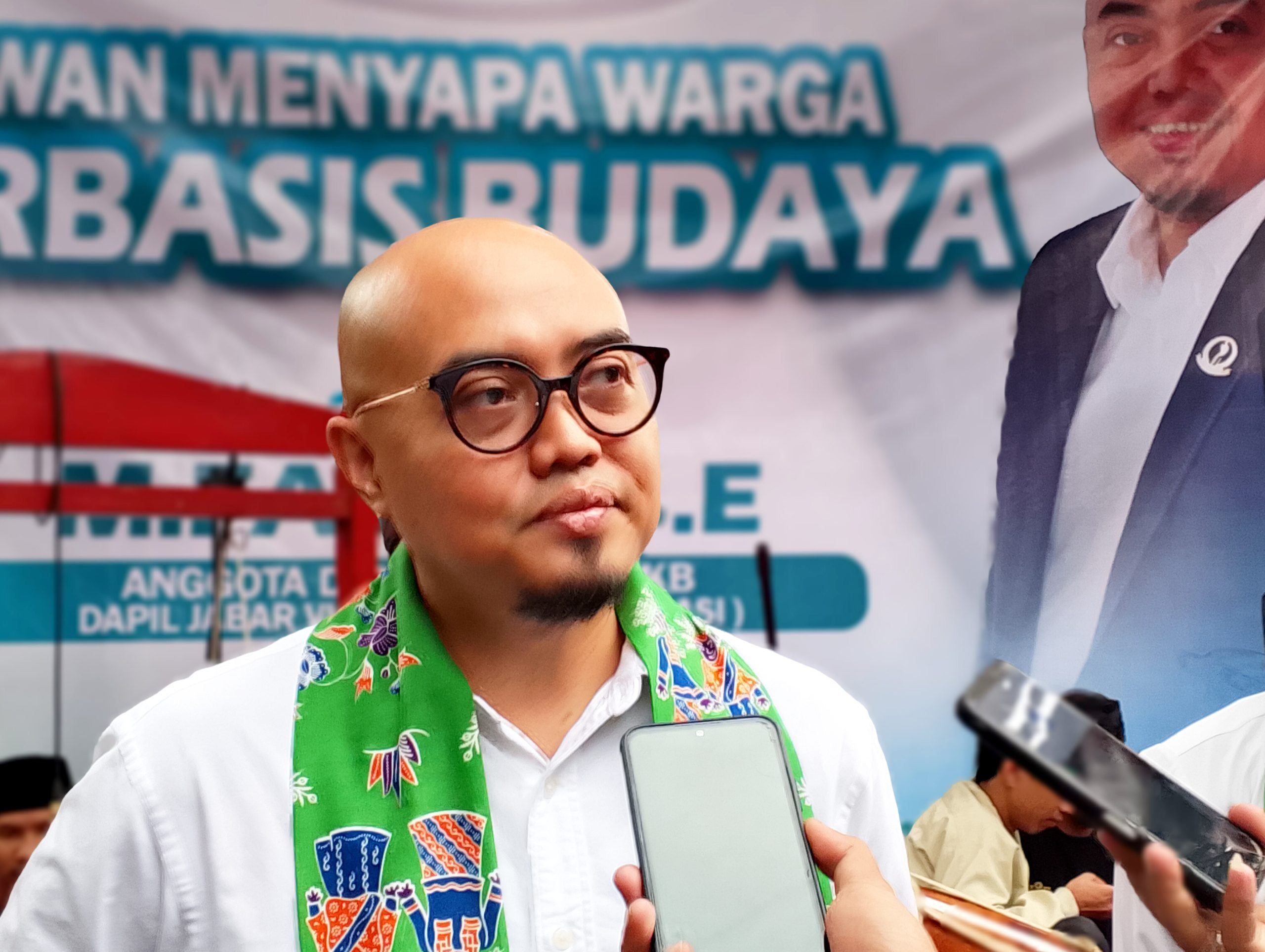 Faizin Menyapa Warga Tanah Baru, PKB Dorong Kebangkitan Budaya Depok