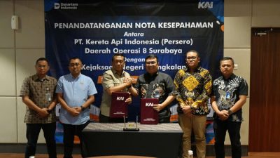 Tingkatkan Sinergitas, KAI Daop 8 Surabaya Teken MoU dengan Kejaksaan Negeri Bangkalan Tingkatkan Sinergitas, KAI Daop 8 Surabaya Teken MoU dengan Kejaksaan Negeri Bangkalan