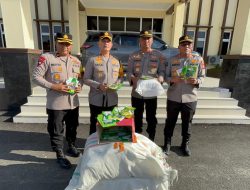 Kapolda Aceh Salurkan Bibit Tanaman untuk Warga Terdampak Banjir di Pidie Jaya