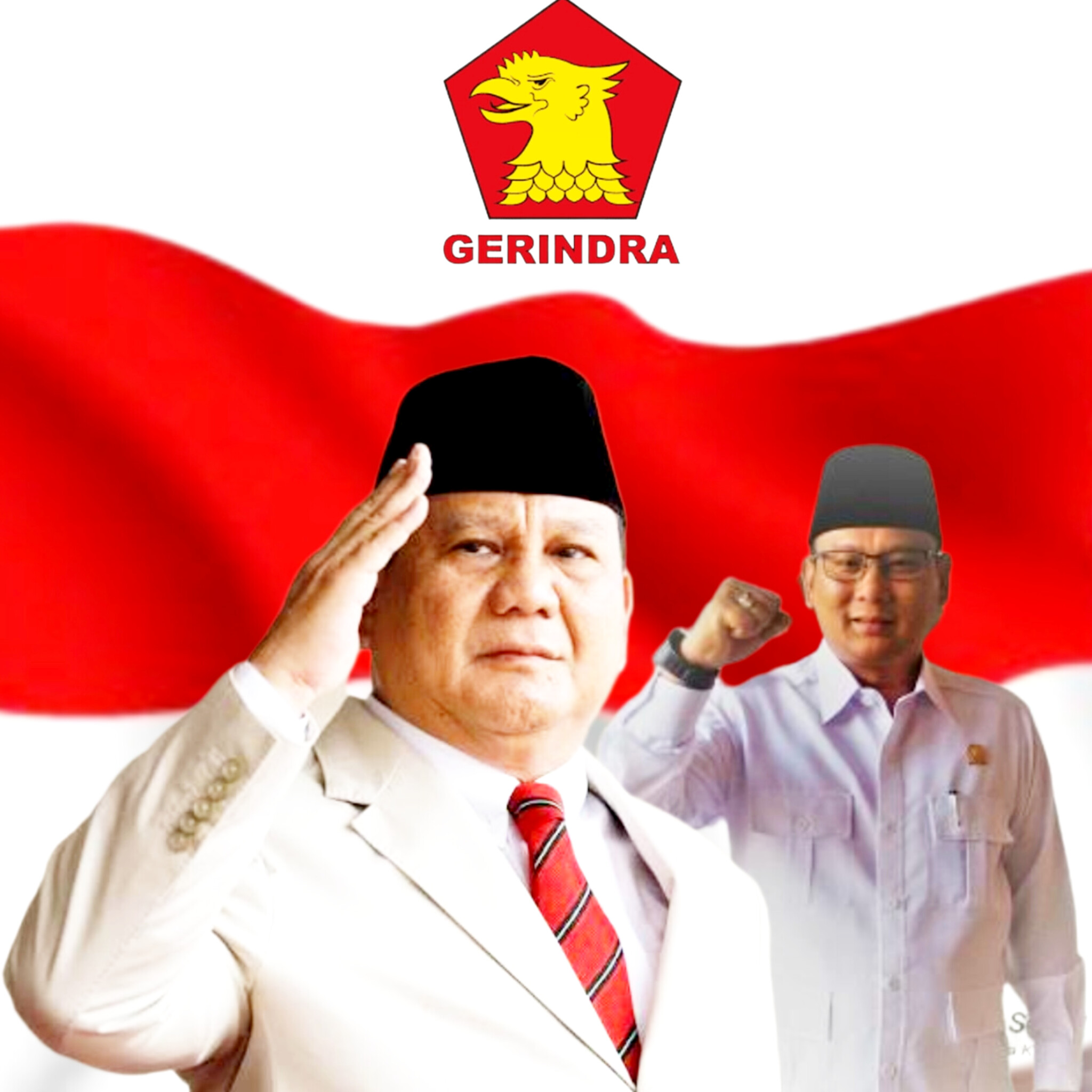 Pic Presiden Republik Indonesia, H. Prabowo Subianto dengan H. Hamzah. (IST)