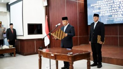Supian Suri Lantik 127 ASN, Fokus Infrastruktur dan Kinerja Enam Bulan