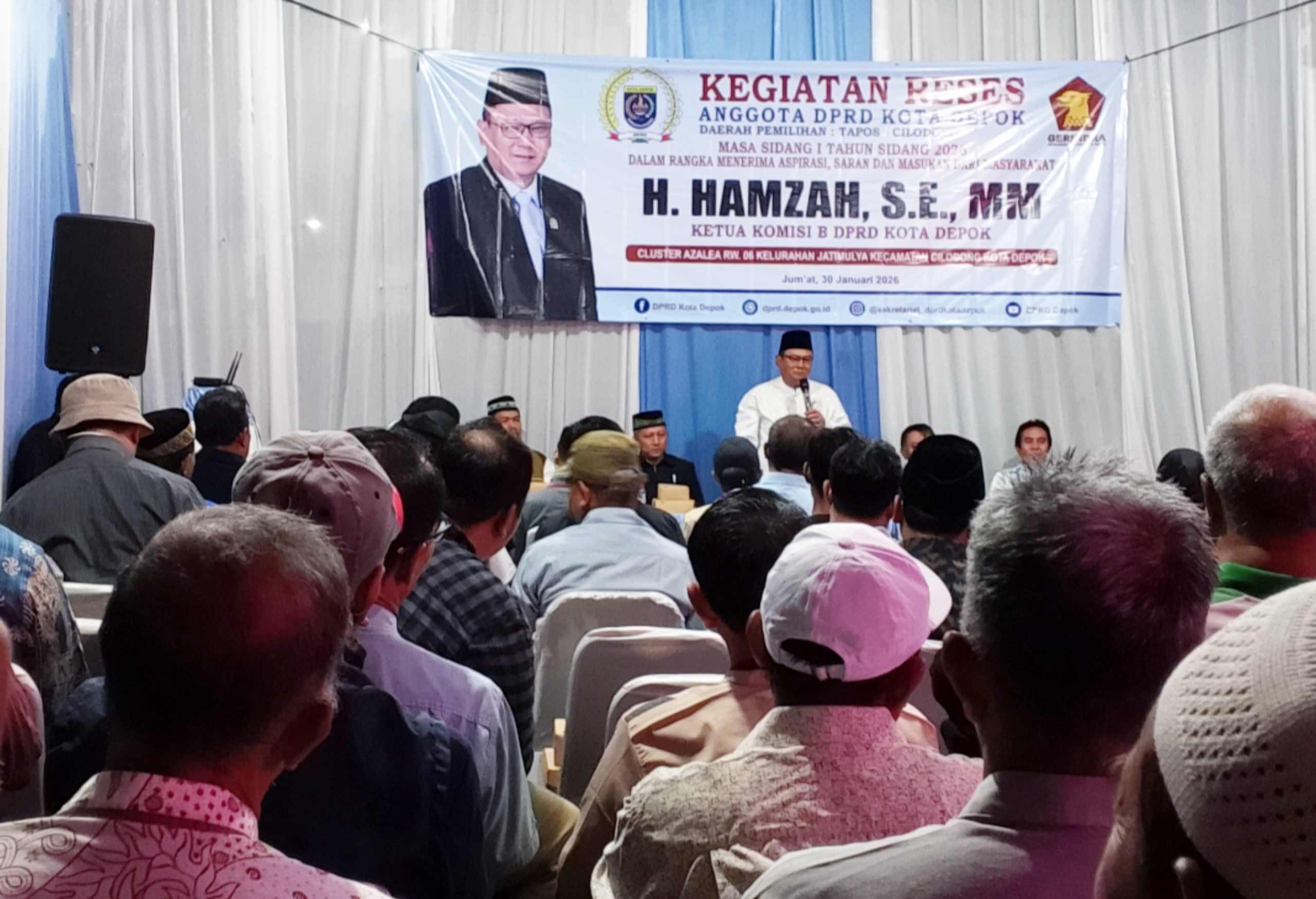 Hamzah: Jabatan Hanya Titipan, Reses di Azalea Bukti Nyata Perjuangan Aspirasi Warga