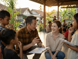 Di luar pasar, dia pilih untuk mempercayakan “Masa Depan” kepada Anak-Anak