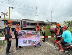 Serius Tekan Kecelakaan, KAI Daop 7 Madiun Lakukan 115 Sosialisasi Keselamatan Perlintasan Sepanjang 2025