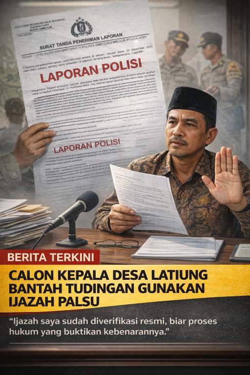 Dugaan Ijazah Calon Kades Latiung Jadi Sorotan, Laporan Polisi dan Bantahan Terlapor Dimuat
