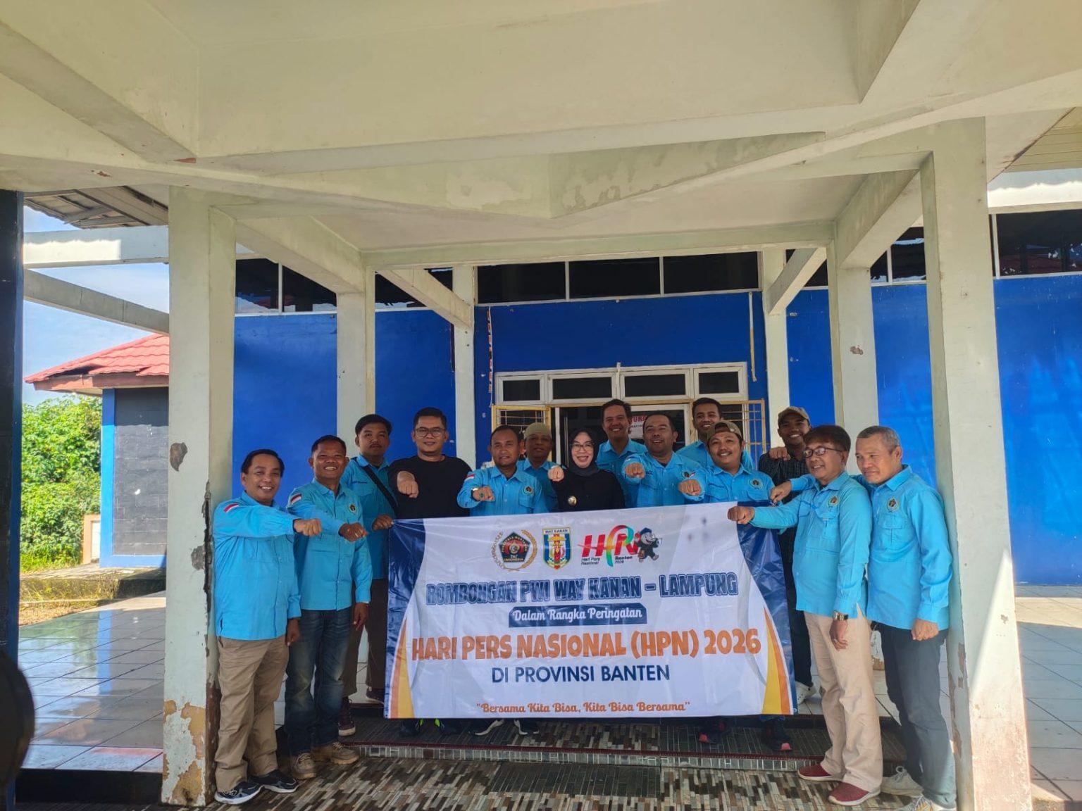 Bupati Way Kanan Lepas Peserta HPN-PWI 2026