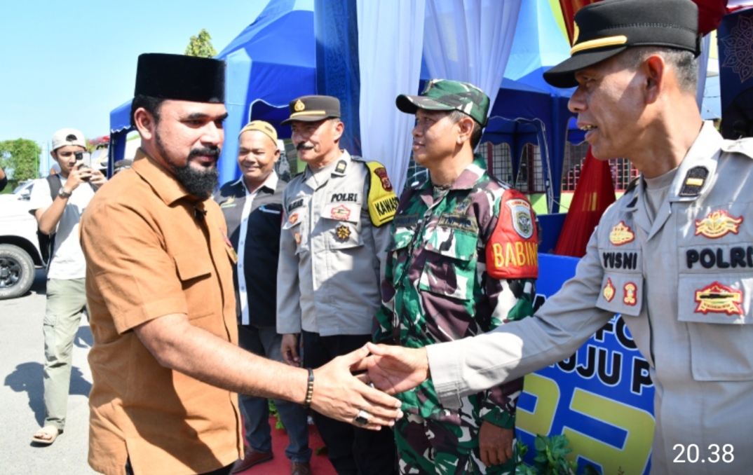 Kapolres dan Bupati Aceh Timur Tinjau Pos Pengamanan Lebaran Idul Fitri 1447 Hijriah