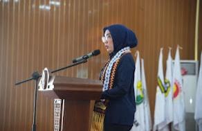 Bupati Ayu Hadiri Pelantikan Pengurus KONI Way Kanan