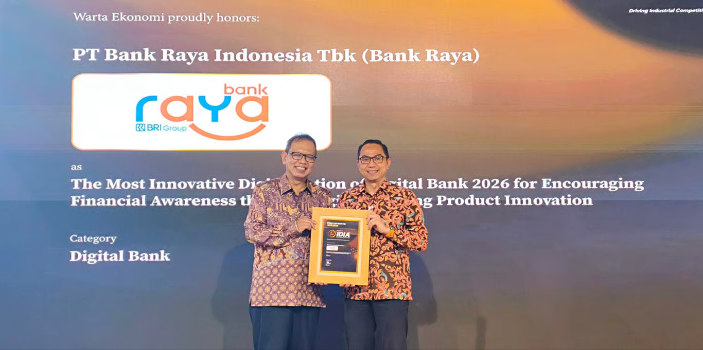 Konsisten Dorong Inovasi Digital Perbankan, Bank Raya Kembali Raih Penghargaan Indonesia Digital Innovation Awards (IDIA) 2026 Konsisten Dorong Inovasi Digital Perbankan, Bank Raya Kembali Raih Penghargaan Indonesia Digital Innovation Awards (IDIA) 2026