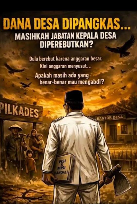 Poniran, selaku kepala desa sekaligus merangkup ketua abdesi kecamatan Tanjung sari , Diduga merekayasa anggaran dana desa demi kepentingan diri pribadi,