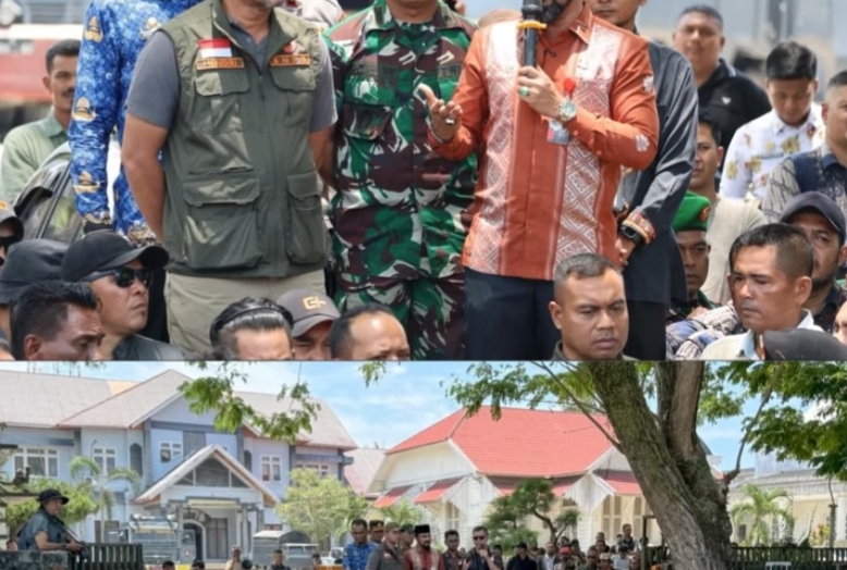 Sambut Pendemo, Bupati Al-Farlaky Jawab Lugas dan Tegas Tuntutan Massa