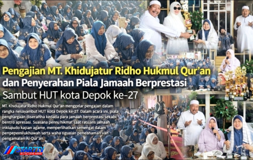 Pengajian MT. Khidujatur Ridho Hukmul Qur’an: Milad Guru Besar, Doa Bersama untuk Kota Depok