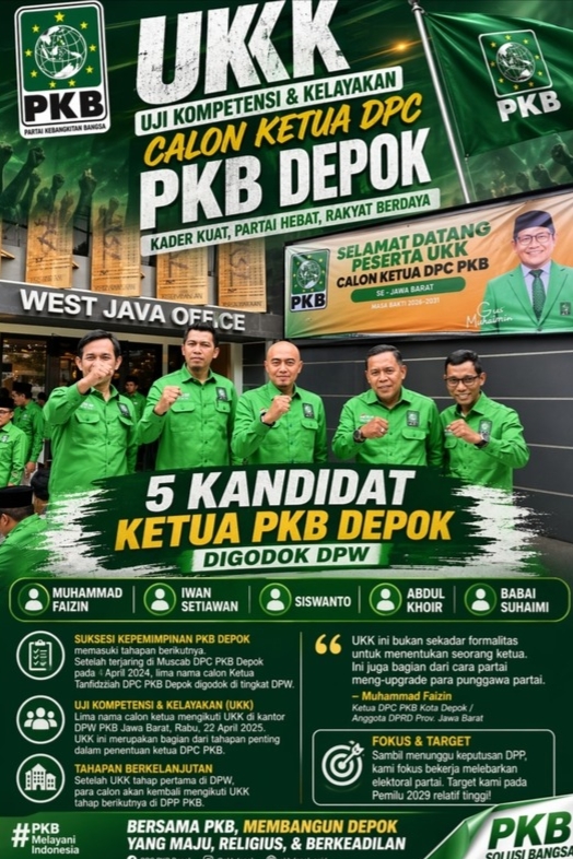 5 Kandidat Ketua PKB Depok Ikuti Uji Kelayakan Pertama