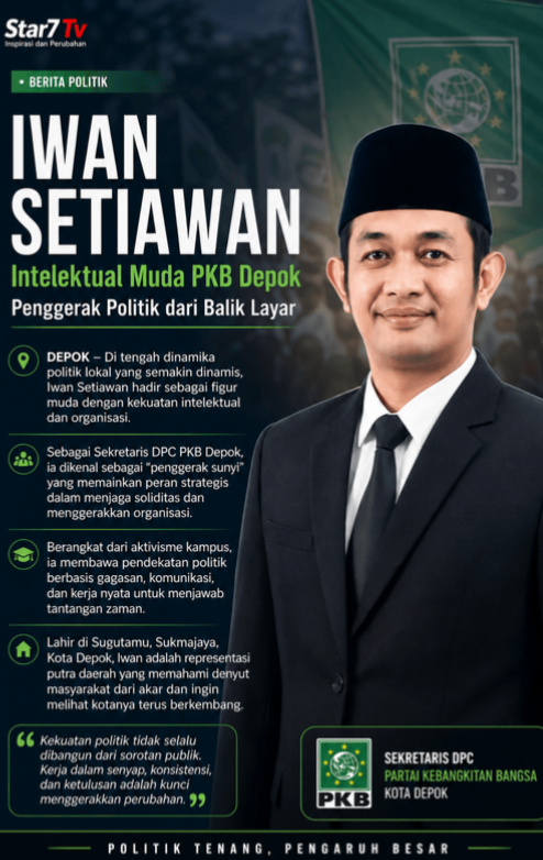 Iwan Setiawan: Intelektual Muda PKB Depok, Arsitek Sunyi di Balik Dinamika Politik Lokal