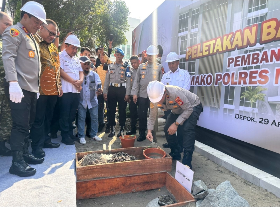 Kapolda Metro Jaya Letakkan Batu Pertama Mako Polres Metro Depok, Ini Pesannya!