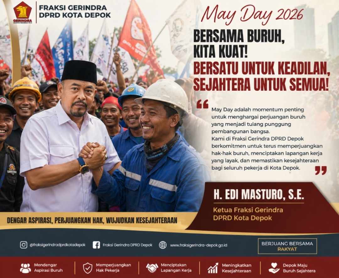May Day 2026, H. Edi Masturo: Buruh Pilar Utama Pembangunan, Selaras dengan Kebijakan Presiden