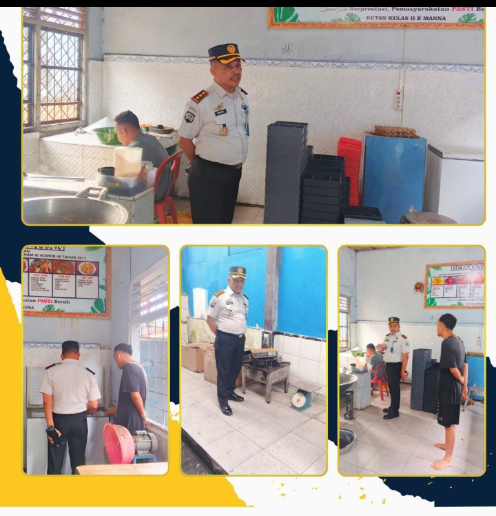 MAKANAN WBP, KEPALA RUTAN MANNA KONTROL DAPUR SEJAK PAGI