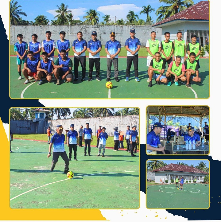 KARUTAN MANNA SAKSIKAN LAGA PERDANA TOURNAMENT FUTSAL HBP KE-62, BLOK A UNGGUL 2-1 ATAS BLOK B