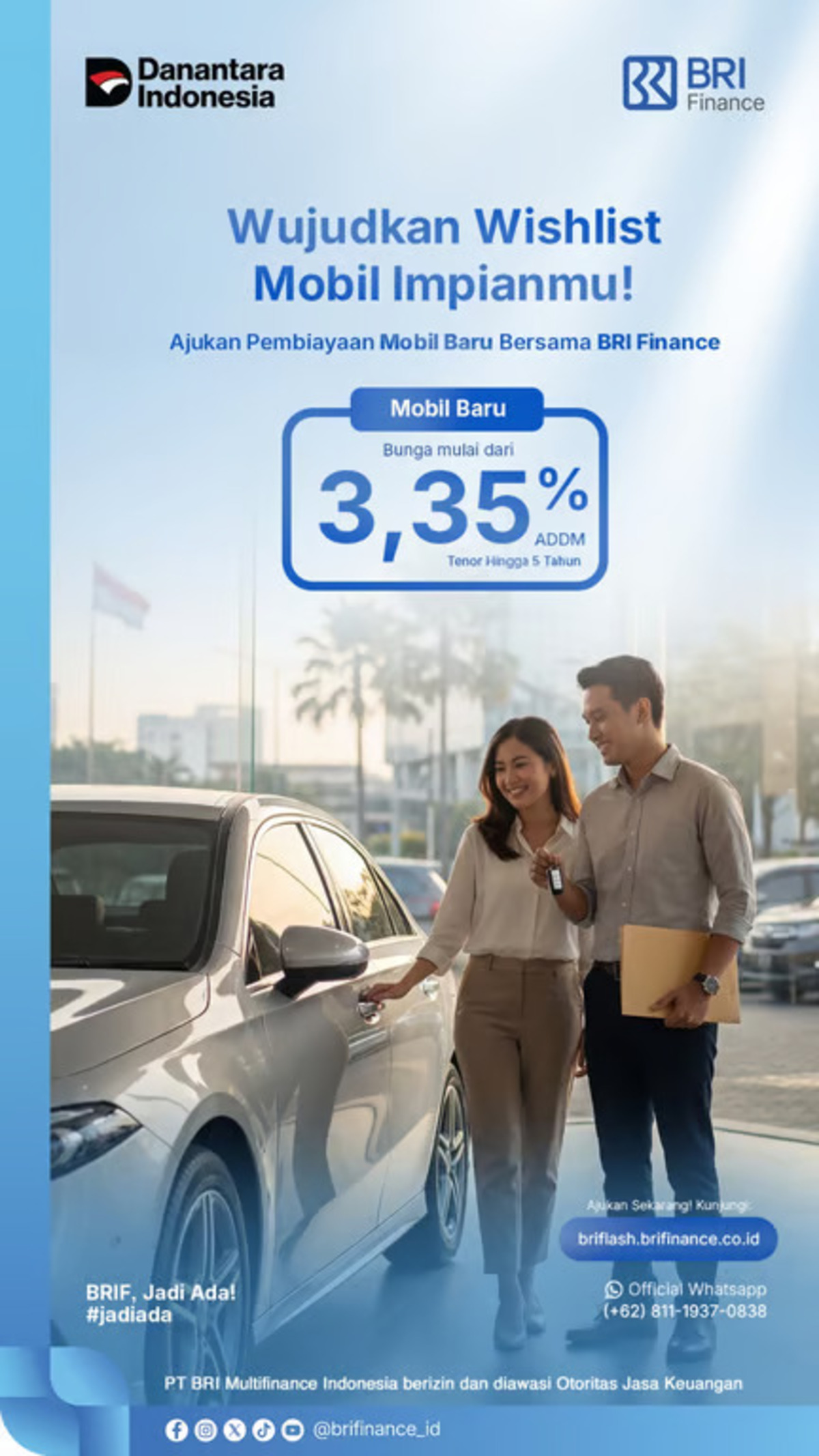 Wujudkan Wishlist Mobil Impian Pasca Lebaran, BRI Finance Tawarkan KKB 3,35%
